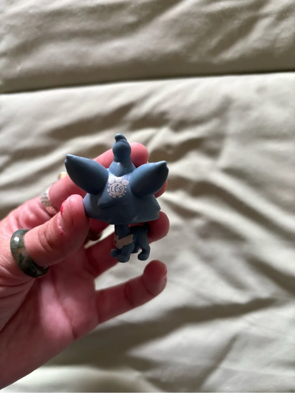 Littlest Pet Shop Blue and Pink Fox Figure